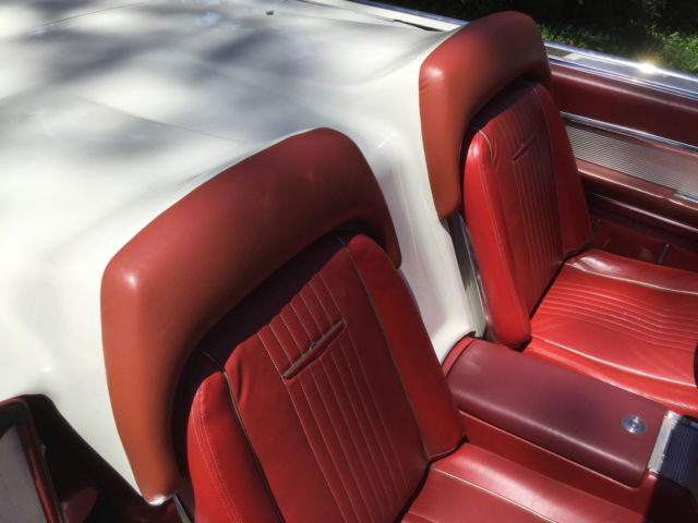 1963 White Ford Thunderbird Convertible
