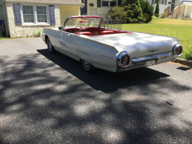 1963 White Ford Thunderbird Convertible