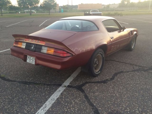 1979 Burgundy Chevrolet Camaro Coupe