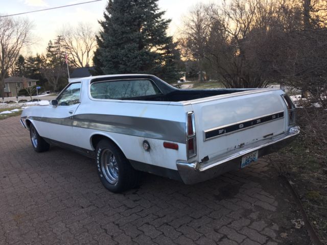 1972 White Ford Ranchero Coupe Utility