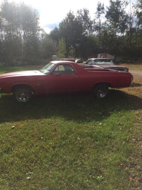 1972 Red Chevrolet El Camino