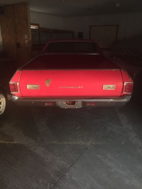 1972 Red Chevrolet El Camino