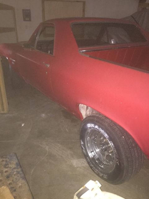 1972 Red Chevrolet El Camino
