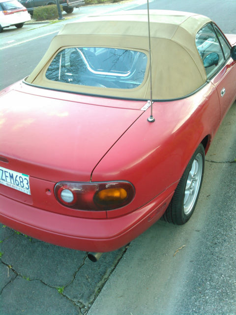 1992 Red Mazda MX-5 Miata Convertible