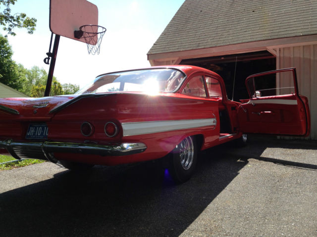 1960 Red Chevrolet Bel Air/150/210 2 Door Post