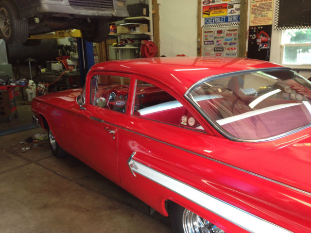 1960 Red Chevrolet Bel Air/150/210 2 Door Post