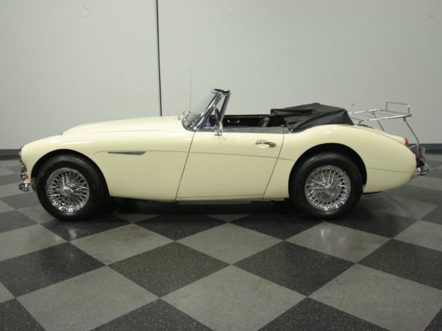 1967 White Austin Healey 3000 Convertible