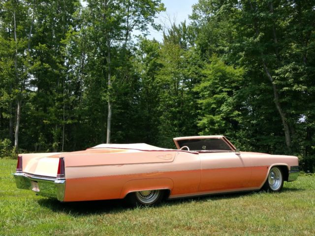 1969 Pink Cadillac DeVille Convertible