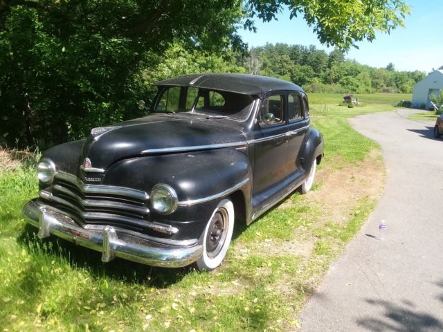 1946 Black Plymouth Special Deluxe Sedan
