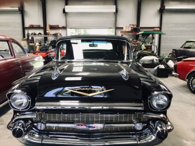 1957 Black Chevrolet Bel Air/150/210
