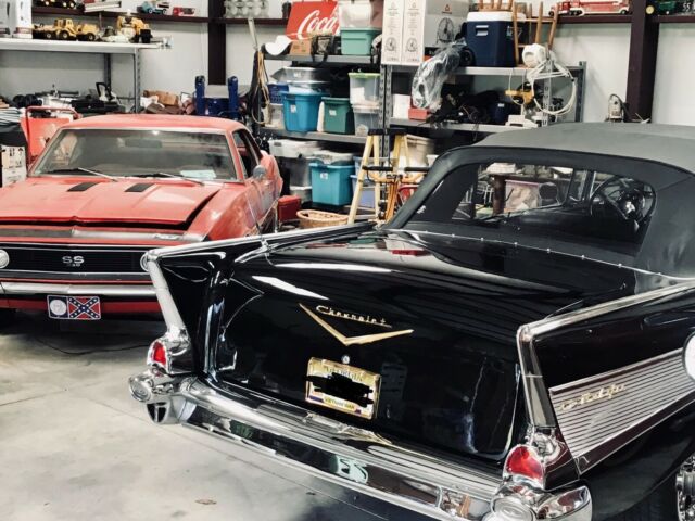 1957 Black Chevrolet Bel Air/150/210