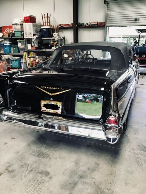 1957 Black Chevrolet Bel Air/150/210