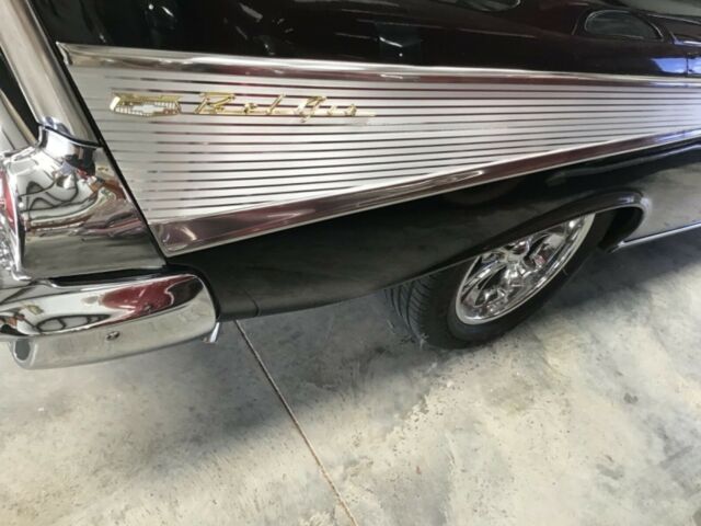 1957 Black Chevrolet Bel Air/150/210