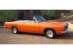 1968 Orange Plymouth Barracuda Convertible