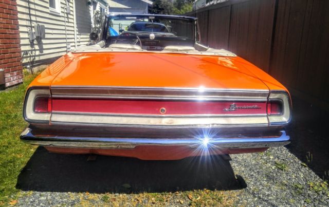 1968 Orange Plymouth Barracuda Convertible