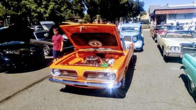 1968 Orange Plymouth Barracuda Convertible