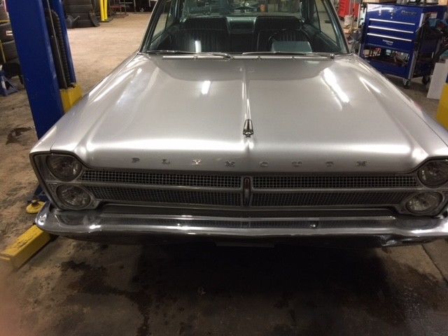 1965 Silver Plymouth Fury Coupe