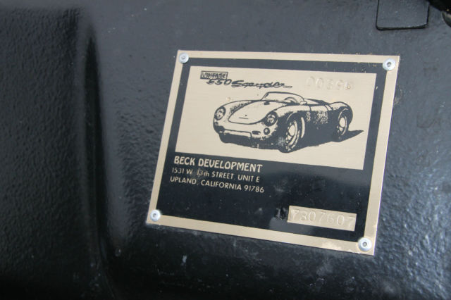 1955 Porsche BECK 550 SPYDER Convertible