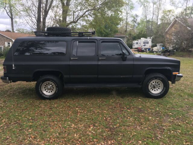 1989 semi gloss black Chevrolet Suburban SUV