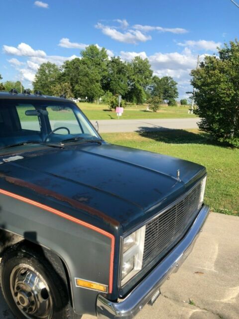 1987 Blue GMC Sierra 3500 Crew Cab Pickup