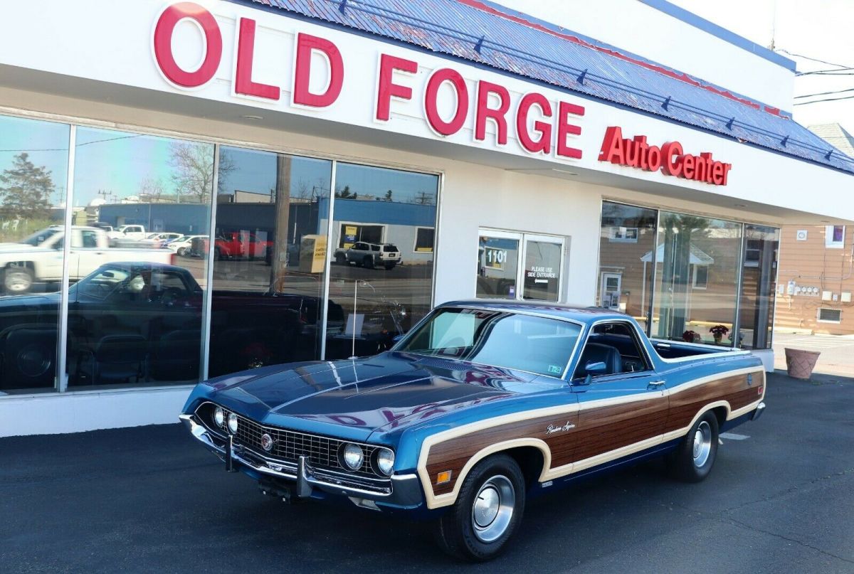 1970 Blue Ford Ranchero Standard Cab Pickup