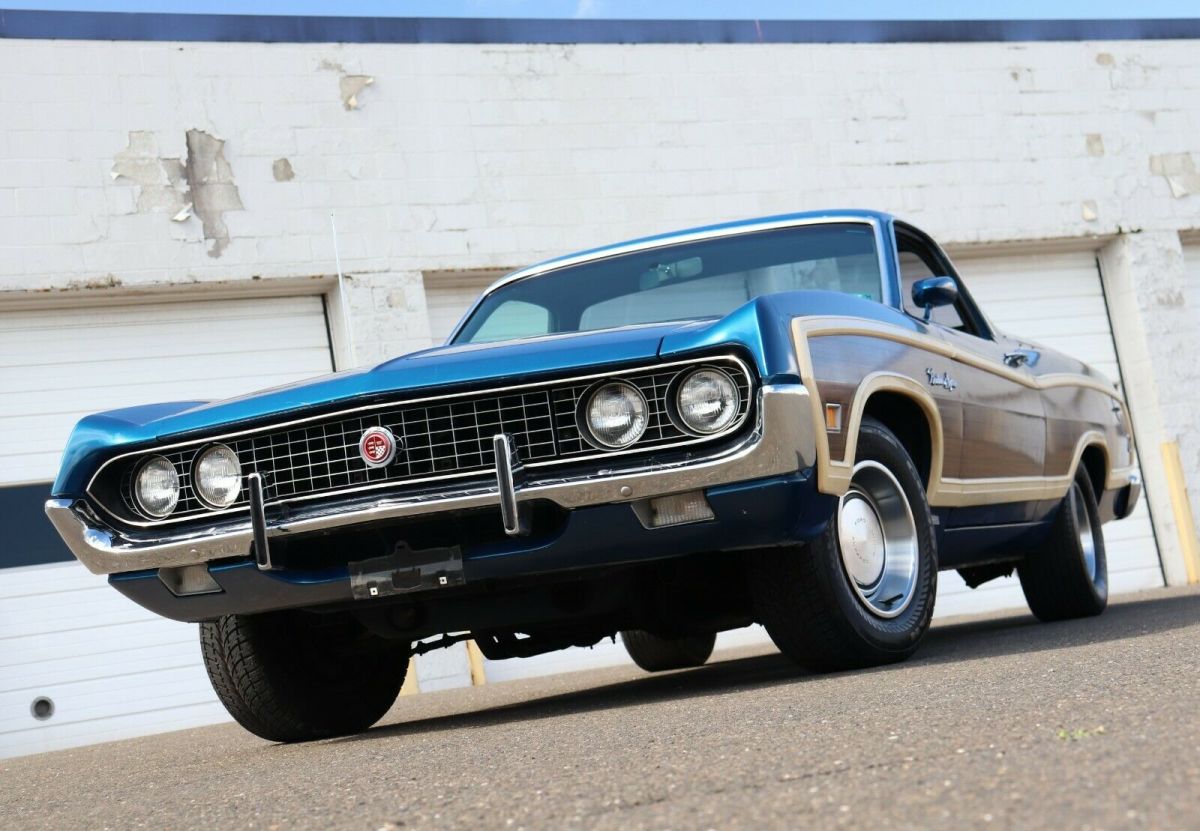1970 Blue Ford Ranchero Standard Cab Pickup