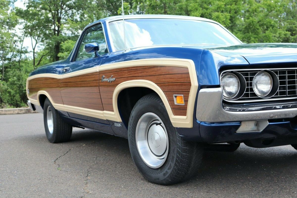 1970 Blue Ford Ranchero truck