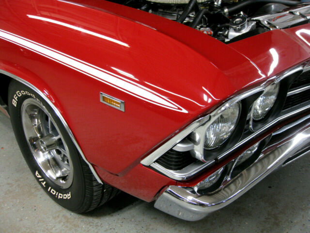 1969 Red Chevrolet Chevelle Convertible