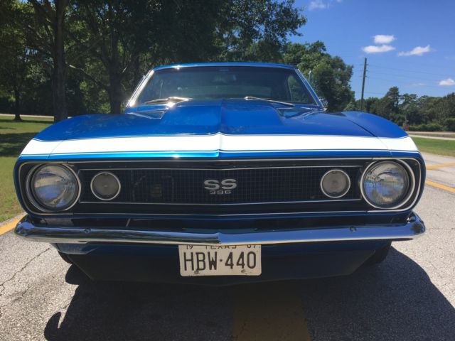 1967 Blue Chevrolet Camaro Coupe