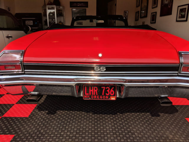 1969 black/red Chevrolet Chevelle Convertible