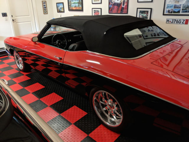 1969 black/red Chevrolet Chevelle Convertible