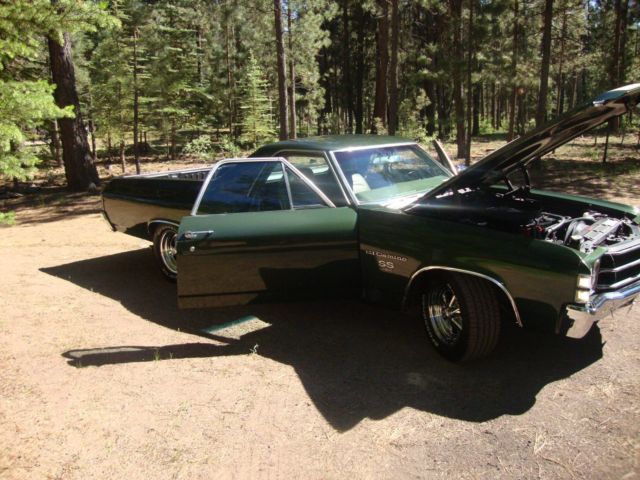 1971 Factory Metallic Forest Green Chevrolet El Camino