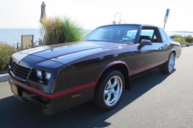 1987 Burgundy Chevrolet Monte Carlo Coupe