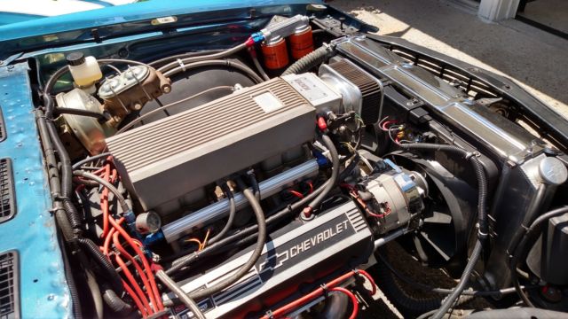 1972 white stripes on PPG sky blue Chevrolet Chevelle