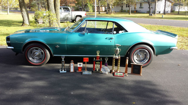 1967 Emerald Turquoise Metallic Chevrolet Camaro Coupe