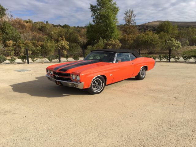 1970 Orange Chevrolet Chevelle Convertible