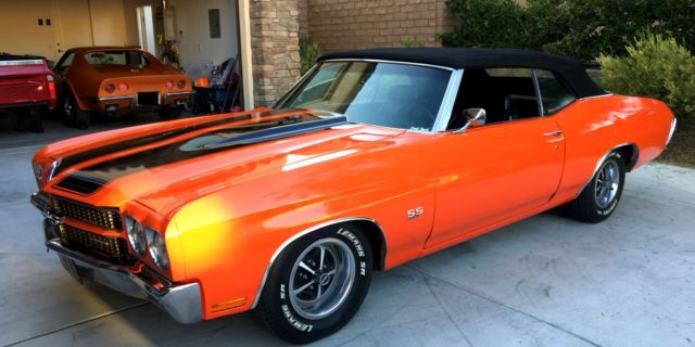 1970 Orange Chevrolet Chevelle Convertible
