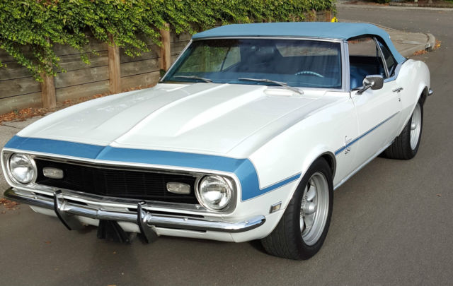 1968 Blue Chevrolet Camaro