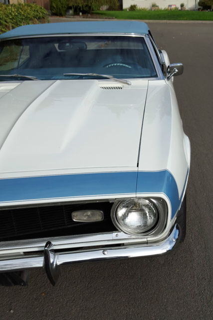 1968 Blue Chevrolet Camaro