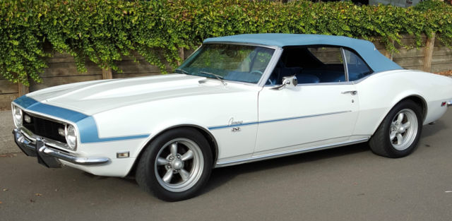 1968 Blue Chevrolet Camaro