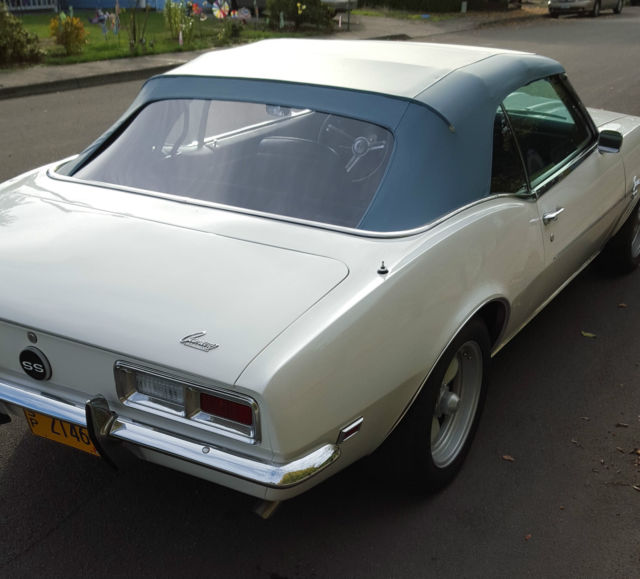 1968 Blue Chevrolet Camaro