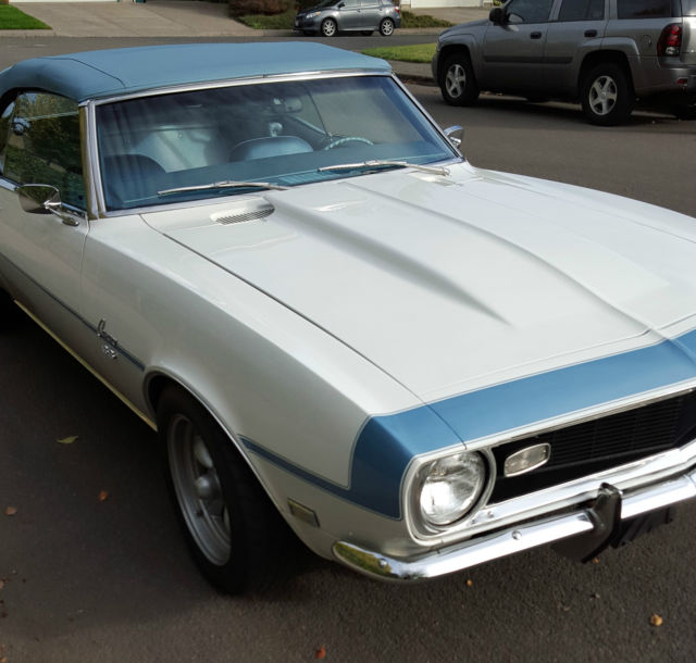 1968 Blue Chevrolet Camaro