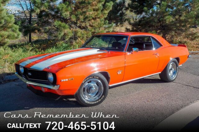 1969 Orange Chevrolet Camaro --