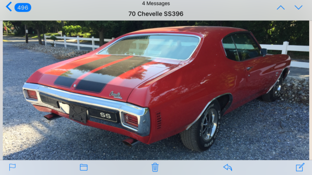 1970 Red Chevrolet Chevelle