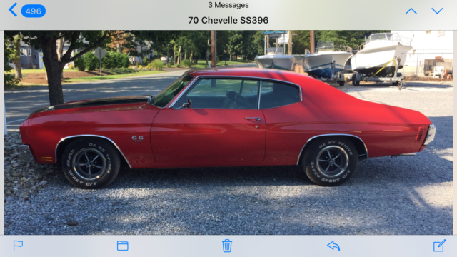 1970 Red Chevrolet Chevelle