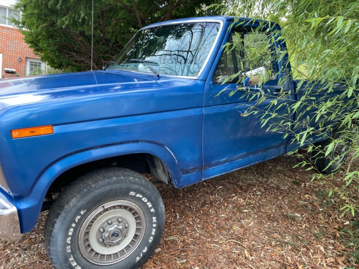 1984 Blue Ford F-250 Standard Cab Pickup