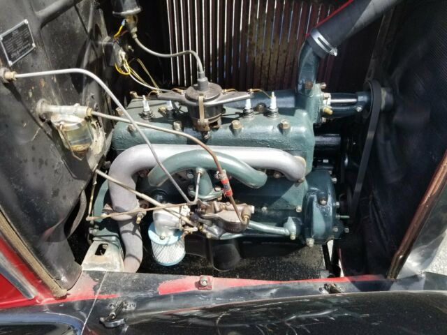 1930 Red Ford Model A Sedan