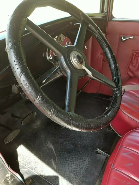 1930 Red Ford Model A Sedan