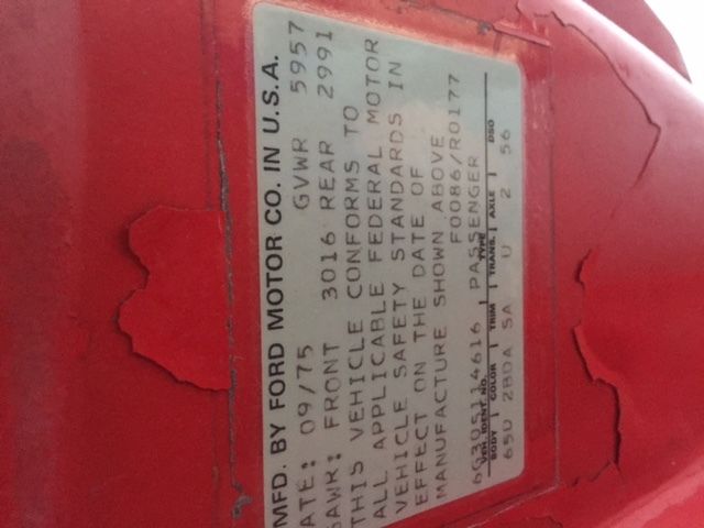 1976 Red Ford Torino Coupe