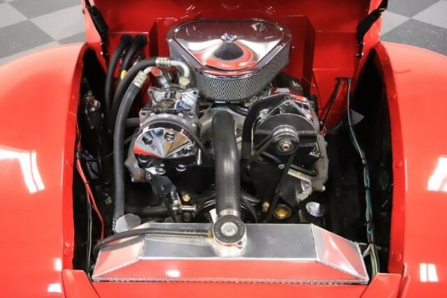 1940 Red Ford Deluxe Convertible